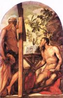 Jacopo Robusti Tintoretto - St Jerome and St Andrew